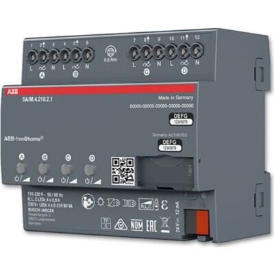 NIESSEN - DA/M.4.210.2.1 - 4X210W - DIN - Aktuator NIESSEN - DA/M.4.210.2.1 - 4X210W - DIN - Aktuator