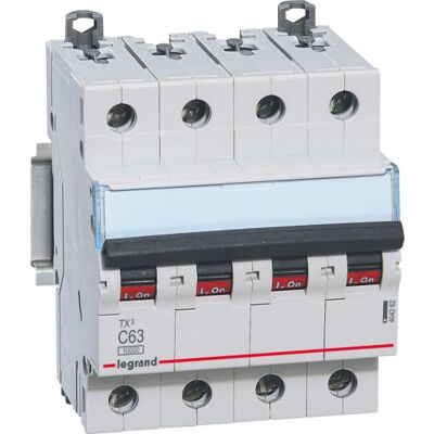 Legrand Tx³ Mcb Automatsikring C63 4p 4m 10/10ka Legrand Tx³ Mcb Automatsikring C63 4p 4m 10/10ka