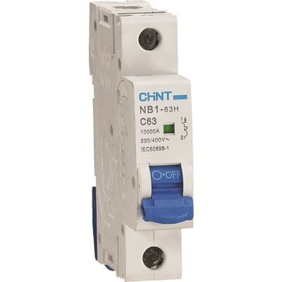 12 Stk Automatsikring Chint Mcb Nb1-63h, C 4a 1p 10ka 12 Stk Automatsikring Chint Mcb Nb1-63h, C 4a 1p 10ka