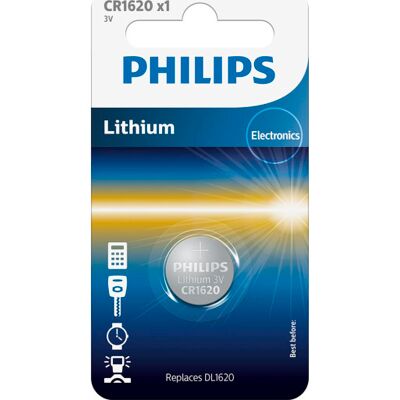 Philips CR1620 Lithium knapcellebatteri - Batteri Philips CR1620 Lithium knapcellebatteri - Batteri