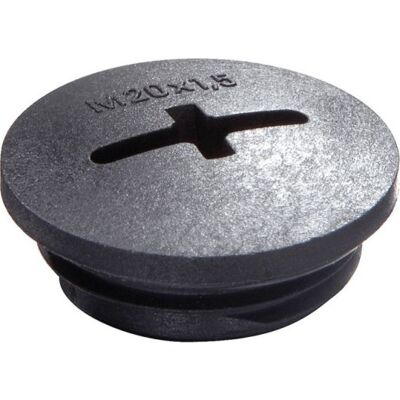 Wiska 25 Stk Blindprop M63 Polyamid, Sort Wiska 25 Stk Blindprop M63 Polyamid, Sort