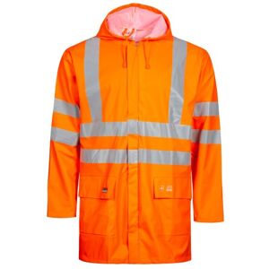 Lyngsøe Pu Regnjakke, High-Vis Orange, Klasse 3, Str. Xs