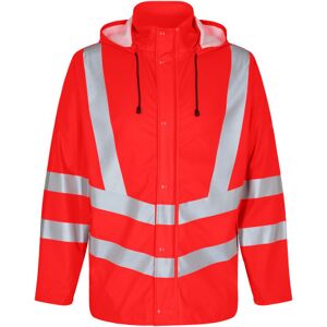 Fe Engel Regnjakke, High-Vis Rød, Klasse 3, Str. 4xl