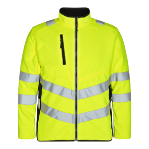 Engel Safety Fleecejakke 1192 High-Vis Gul/sort Kl.2 Str. Xl