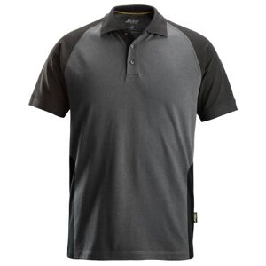 Snickers Klassisk Poloshirt 2750, Tofarvet Grå/sort, Str. M