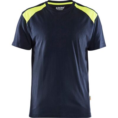 Blåkläder Unite T-Shirt, Mørk Marine/hi-Vis Gul, Xl Blåkläder Unite T-Shirt, Mørk Marine/hi-Vis Gul, Xl