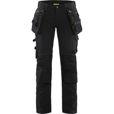 Blåkläder Workwear 7198 Håndværkerbukser Med 4-Vejs Stretch, Dame, Sort, Str. C40 Blåkläder Workwear 7198 Håndværkerbukser Med 4-Vejs Stretch, Dame, Sort, Str. C40