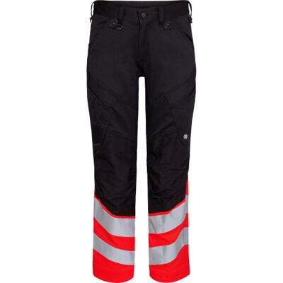 Engel Workwear Engel Safety Arbejdsbukser, Sort/hi-Vis Rød, K104 Engel Workwear Engel Safety Arbejdsbukser, Sort/hi-Vis Rød, K104