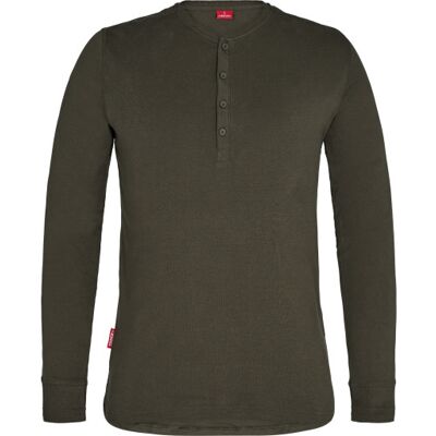 Engel Workwear Engel Extend Langærmet Grandad T-Shirt, Forest Green, L Engel Workwear Engel Extend Langærmet Grandad T-Shirt, Forest Green, L