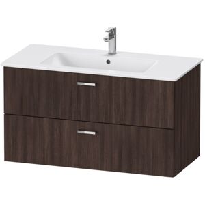 Duravit Xbase Underskab Med Skuffer 100 X 47,5 Cm I Mørk Kastanie