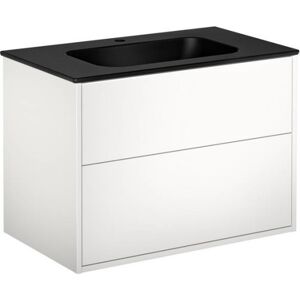 Gustavsberg Artic Møbelpakke, 80x47 Cm, Hvid/sort Gustavsberg Artic Møbelpakke, 80x47 Cm, Hvid/sort