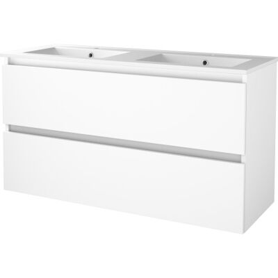 Sanibell Basicline Møbelpakke, 120x46 Cm, Hvid Højglans Sanibell Basicline Møbelpakke, 120x46 Cm, Hvid Højglans