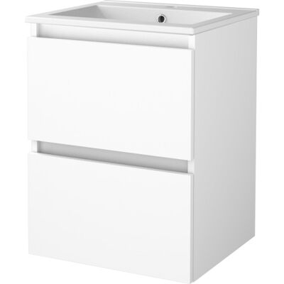 Sanibell Basicline Møbelpakke, 50x46 Cm, Hvid Højglans Sanibell Basicline Møbelpakke, 50x46 Cm, Hvid Højglans