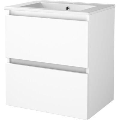 Sanibell Basicline Møbelpakke, 60x46 Cm, Hvid Højglans Sanibell Basicline Møbelpakke, 60x46 Cm, Hvid Højglans