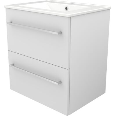 Sanibell Basicline Møbelpakke, 60x46 Cm, Hvid Højglans Sanibell Basicline Møbelpakke, 60x46 Cm, Hvid Højglans