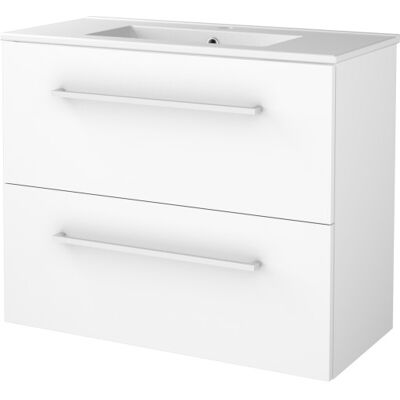 Sanibell Basicline Møbelpakke, 80x39 Cm, Hvid Højglans Sanibell Basicline Møbelpakke, 80x39 Cm, Hvid Højglans