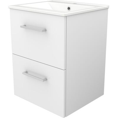 Sanibell Basicline Møbelpakke, 50x46 Cm, Hvid Højglans Sanibell Basicline Møbelpakke, 50x46 Cm, Hvid Højglans