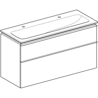 Geberit iCon Badeværelsessæt - 120x63x48 cm, Hvid, Træstruktur Geberit iCon Badeværelsessæt - 120x63x48 cm, Hvid, Træstruktur