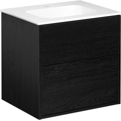 Gustavsberg Artic Møbelpakke, 60x47 Cm, Sort Ask/hvid Gustavsberg Artic Møbelpakke, 60x47 Cm, Sort Ask/hvid