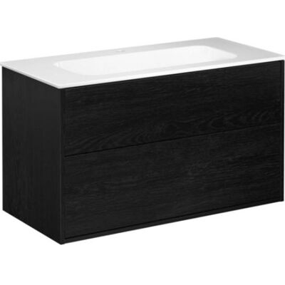 Gustavsberg Artic Møbelpakke, 100x47 Cm, Sort Ask/hvid Gustavsberg Artic Møbelpakke, 100x47 Cm, Sort Ask/hvid
