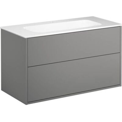 Gustavsberg Artic Møbelpakke, 100x47 Cm, Grå/hvid Gustavsberg Artic Møbelpakke, 100x47 Cm, Grå/hvid