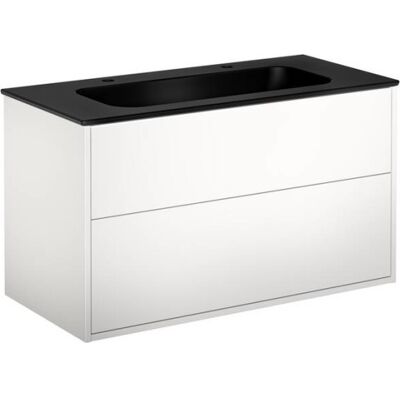 Gustavsberg Artic Møbelpakke, 100x47 Cm, Hvid/sort Gustavsberg Artic Møbelpakke, 100x47 Cm, Hvid/sort