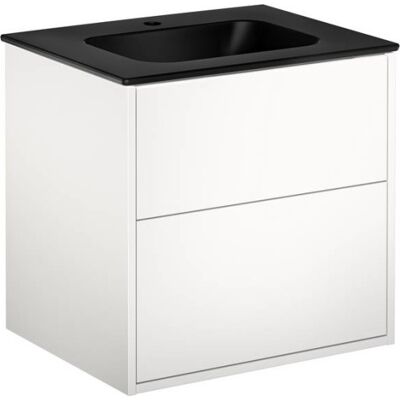 Gustavsberg Artic Møbelpakke, 60x47 Cm, Hvid/sort Gustavsberg Artic Møbelpakke, 60x47 Cm, Hvid/sort