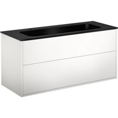 Gustavsberg Artic Møbelpakke, 120x47 Cm, Hvid/sort Gustavsberg Artic Møbelpakke, 120x47 Cm, Hvid/sort