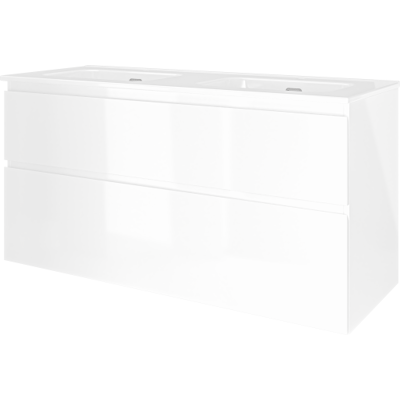 Sanibell Proline Møbelpakke, 121x46 Cm, Hvid Højglans Sanibell Proline Møbelpakke, 121x46 Cm, Hvid Højglans