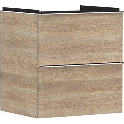 Hansgrohe Xelu Q Badeværelsesskab - 2 Skuffer - Egetræ - 580x475mm - Badeværelsesmøbel Hansgrohe Xelu Q Badeværelsesskab - 2 Skuffer - Egetræ - 580x475mm - Badeværelsesmøbel