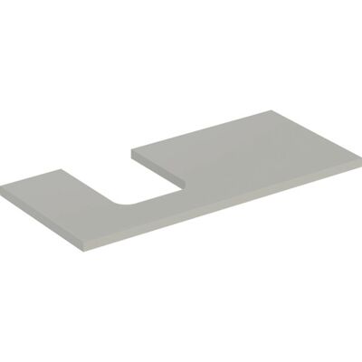 Geberit Greige Vaskeplade - Venstre udskæring - 105x3x47cm Geberit Greige Vaskeplade - Venstre udskæring - 105x3x47cm