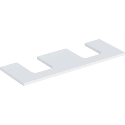 Geberit - 505.276.00 - Dobbelt udskæring - Badeværelsesbordplade Geberit - 505.276.00 - Dobbelt udskæring - Badeværelsesbordplade