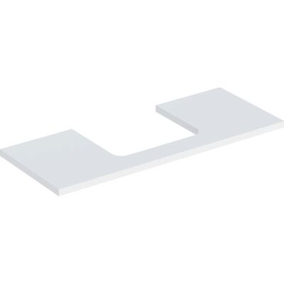Geberit Vaskeoverflade - Midtskåret - 120x3x47cm Geberit Vaskeoverflade - Midtskåret - 120x3x47cm