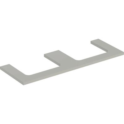 Geberit One Bordplade, 133,8x47,3 Cm, Mat Grå Geberit One Bordplade, 133,8x47,3 Cm, Mat Grå