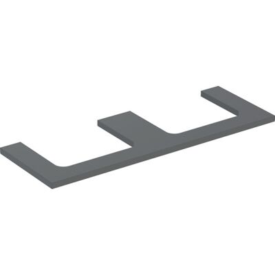 Geberit - Model 505.286.00 - Dobbeltudskæring vaskebordplade - Lava mat Geberit - Model 505.286.00 - Dobbeltudskæring vaskebordplade - Lava mat