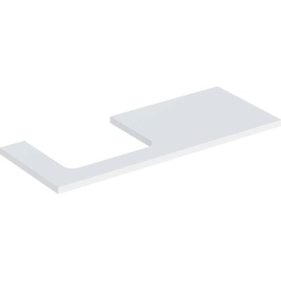 Geberit ONE Vaskebrædtplade - Venstre udskæring - 120x3x47cm Geberit ONE Vaskebrædtplade - Venstre udskæring - 120x3x47cm