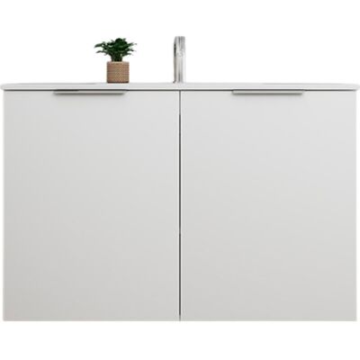 Sanibell Online Møbelpakke, Usamlet, 101x36 Cm, Mat Hvid Sanibell Online Møbelpakke, Usamlet, 101x36 Cm, Mat Hvid