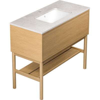 Gustavsberg Ducentic Møbelpakke, 99x47 Cm, Eg Gustavsberg Ducentic Møbelpakke, 99x47 Cm, Eg