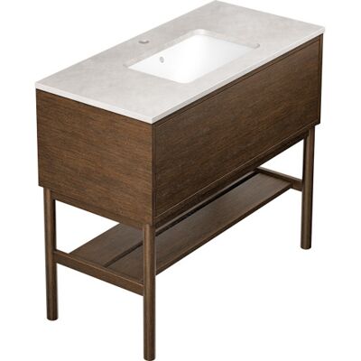 Gustavsberg Ducentic Møbelpakke, 99x47 Cm, Brun Eg Gustavsberg Ducentic Møbelpakke, 99x47 Cm, Brun Eg