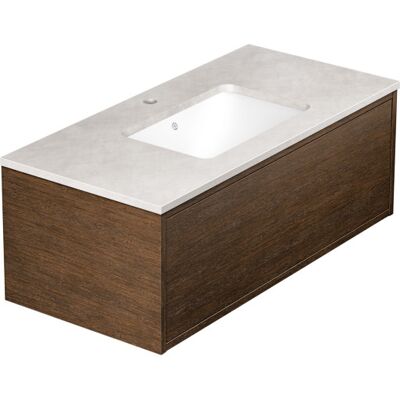 Gustavsberg Ducentic Møbelpakke, 99x47 Cm, Brun Eg Gustavsberg Ducentic Møbelpakke, 99x47 Cm, Brun Eg