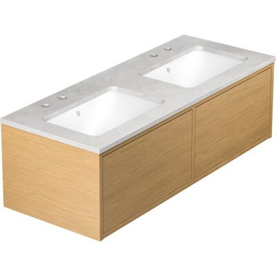 Gustavsberg Ducentic Møbelpakke, 119x47 Cm, Eg Gustavsberg Ducentic Møbelpakke, 119x47 Cm, Eg