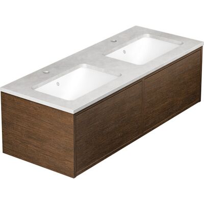 Gustavsberg Ducentic Møbelpakke, 119x47 Cm, Brun Eg Gustavsberg Ducentic Møbelpakke, 119x47 Cm, Brun Eg
