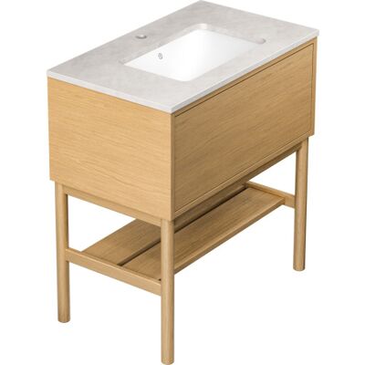 Gustavsberg Ducentic Møbelpakke, 79x47 Cm, Eg Gustavsberg Ducentic Møbelpakke, 79x47 Cm, Eg