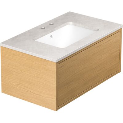 Gustavsberg Ducentic Møbelpakke, 79x47 Cm, Eg Gustavsberg Ducentic Møbelpakke, 79x47 Cm, Eg
