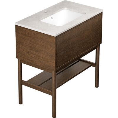 Gustavsberg Ducentic Møbelpakke, 79x47 Cm, Brun Eg Gustavsberg Ducentic Møbelpakke, 79x47 Cm, Brun Eg
