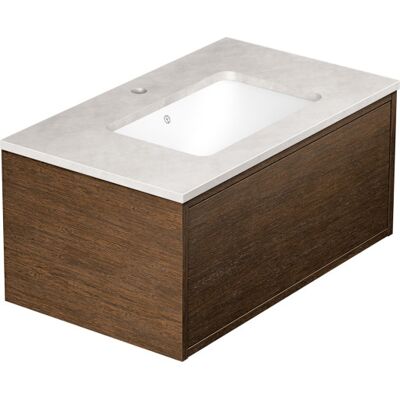 Gustavsberg Ducentic Møbelpakke, 79x47 Cm, Brun Eg Gustavsberg Ducentic Møbelpakke, 79x47 Cm, Brun Eg