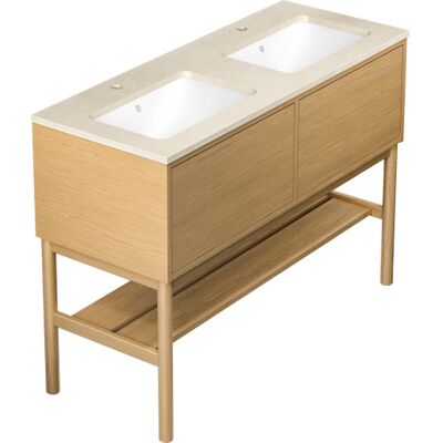 Gustavsberg Ducentic Møbelpakke, 119x47 Cm, Eg Gustavsberg Ducentic Møbelpakke, 119x47 Cm, Eg