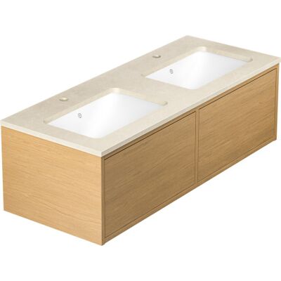 Gustavsberg Ducentic Møbelpakke, 119x47 Cm, Eg Gustavsberg Ducentic Møbelpakke, 119x47 Cm, Eg