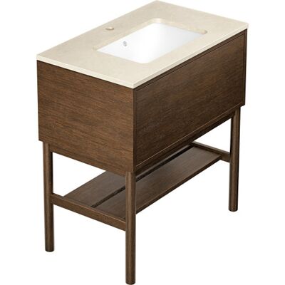 Gustavsberg Ducentic Møbelpakke, 79x47 Cm, Brun Eg Gustavsberg Ducentic Møbelpakke, 79x47 Cm, Brun Eg