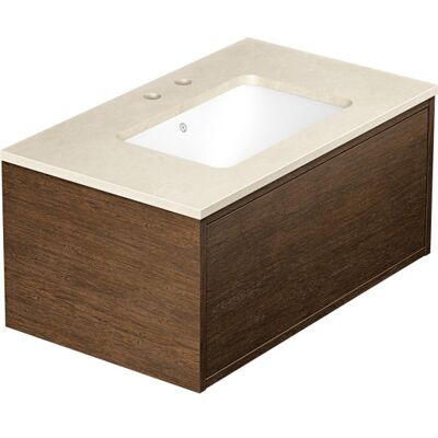 Gustavsberg Ducentic Møbelpakke, 79x47 Cm, Brun Eg Gustavsberg Ducentic Møbelpakke, 79x47 Cm, Brun Eg